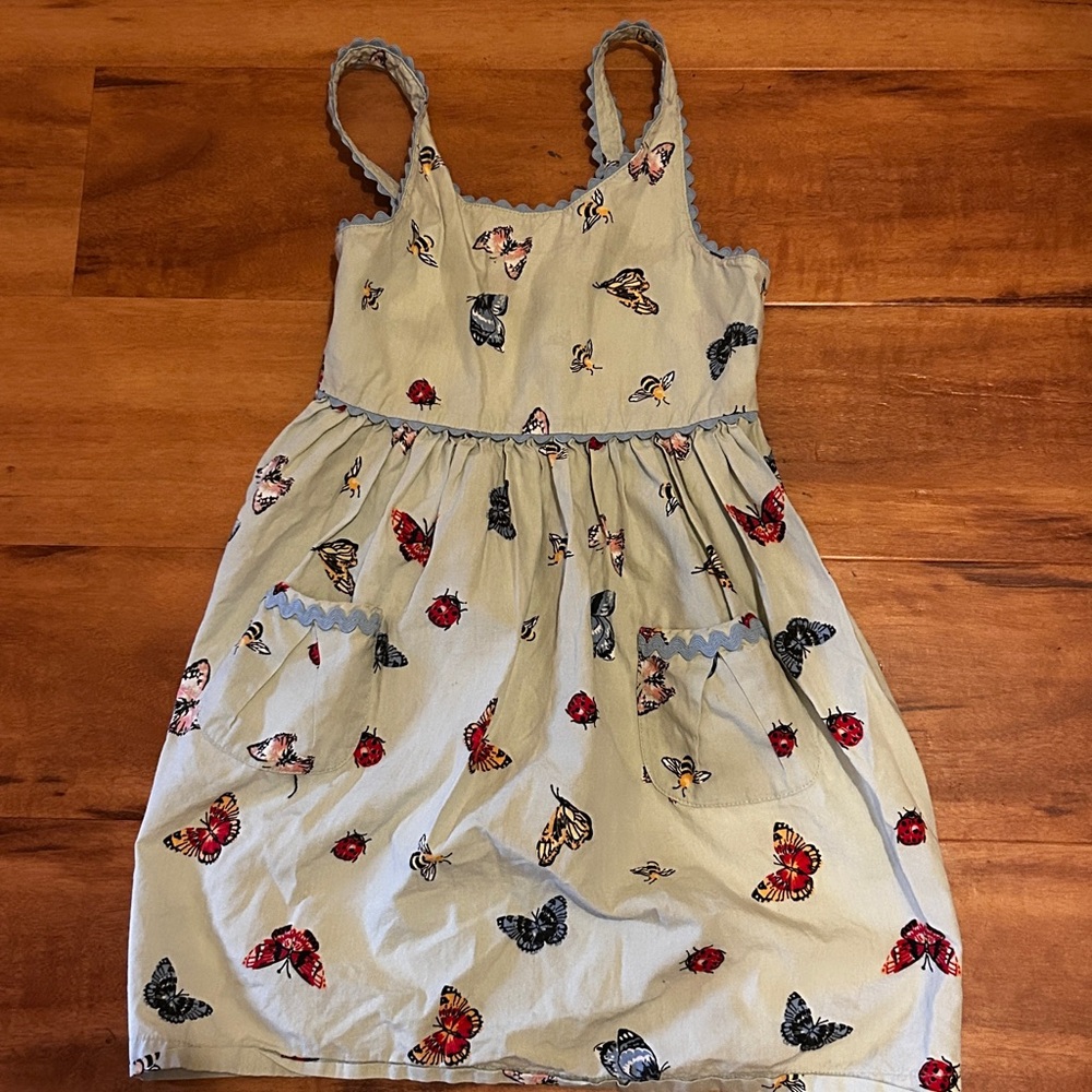 Hanna Andersson Blue Skirt with Butterfly Print